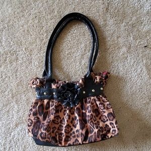 Leopard print handbag
